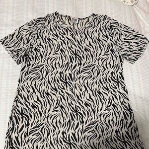 Stylish Zebra Print Maxi Dress studio femme